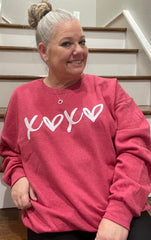 XOXO Red Crewneck