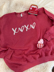 XOXO Red Crewneck